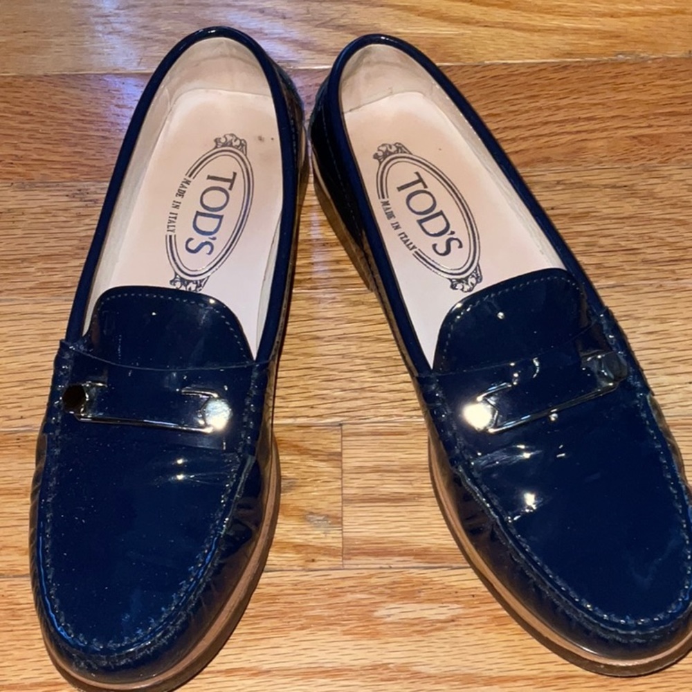 Tod’s blue Chiaro loafers